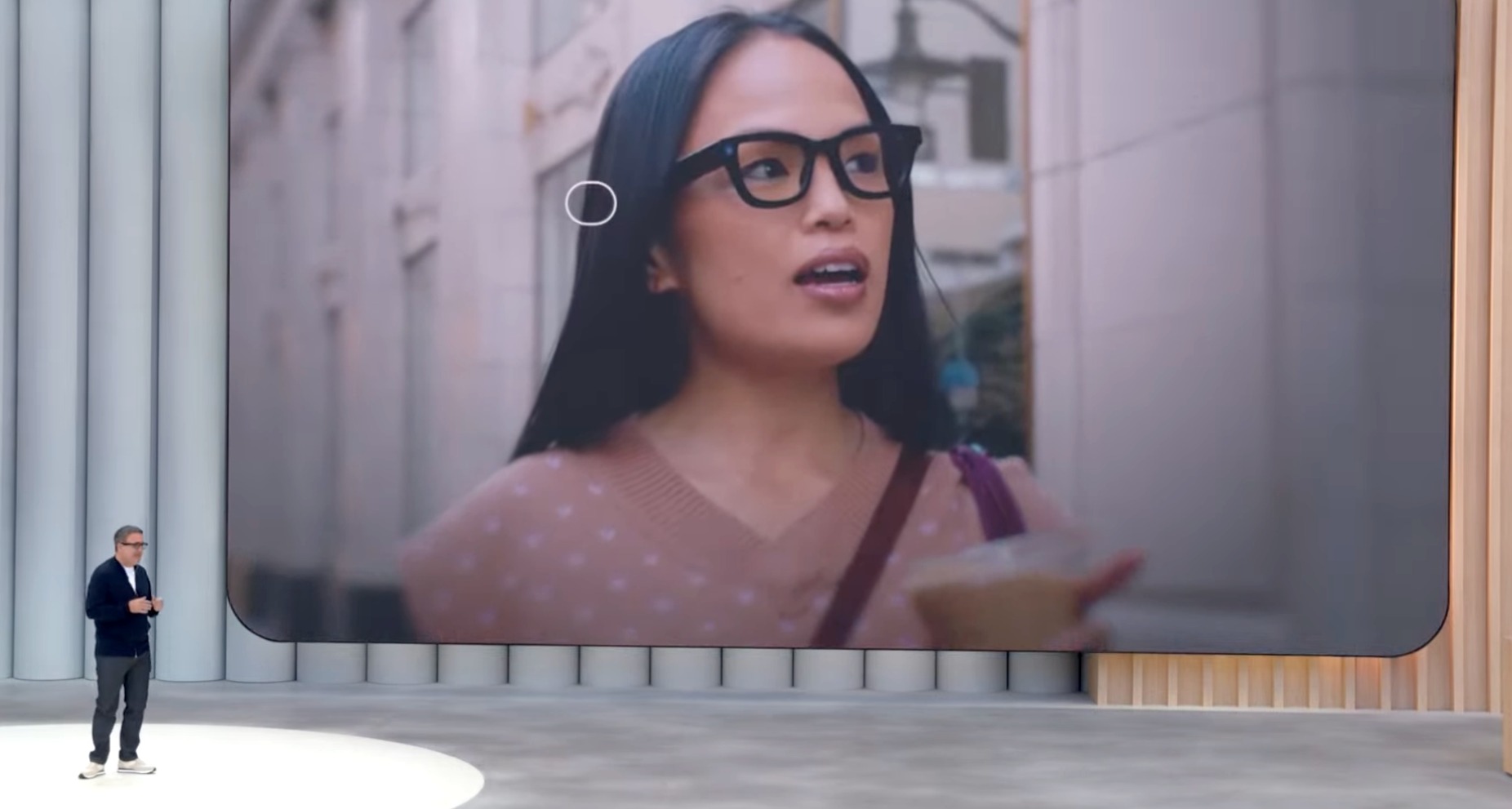 Google integra IA y realidad extendida para una nueva generación de gafas inteligentes Foto tomada por gafas inteligentes