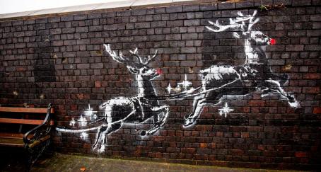 banksy graffiti navidad