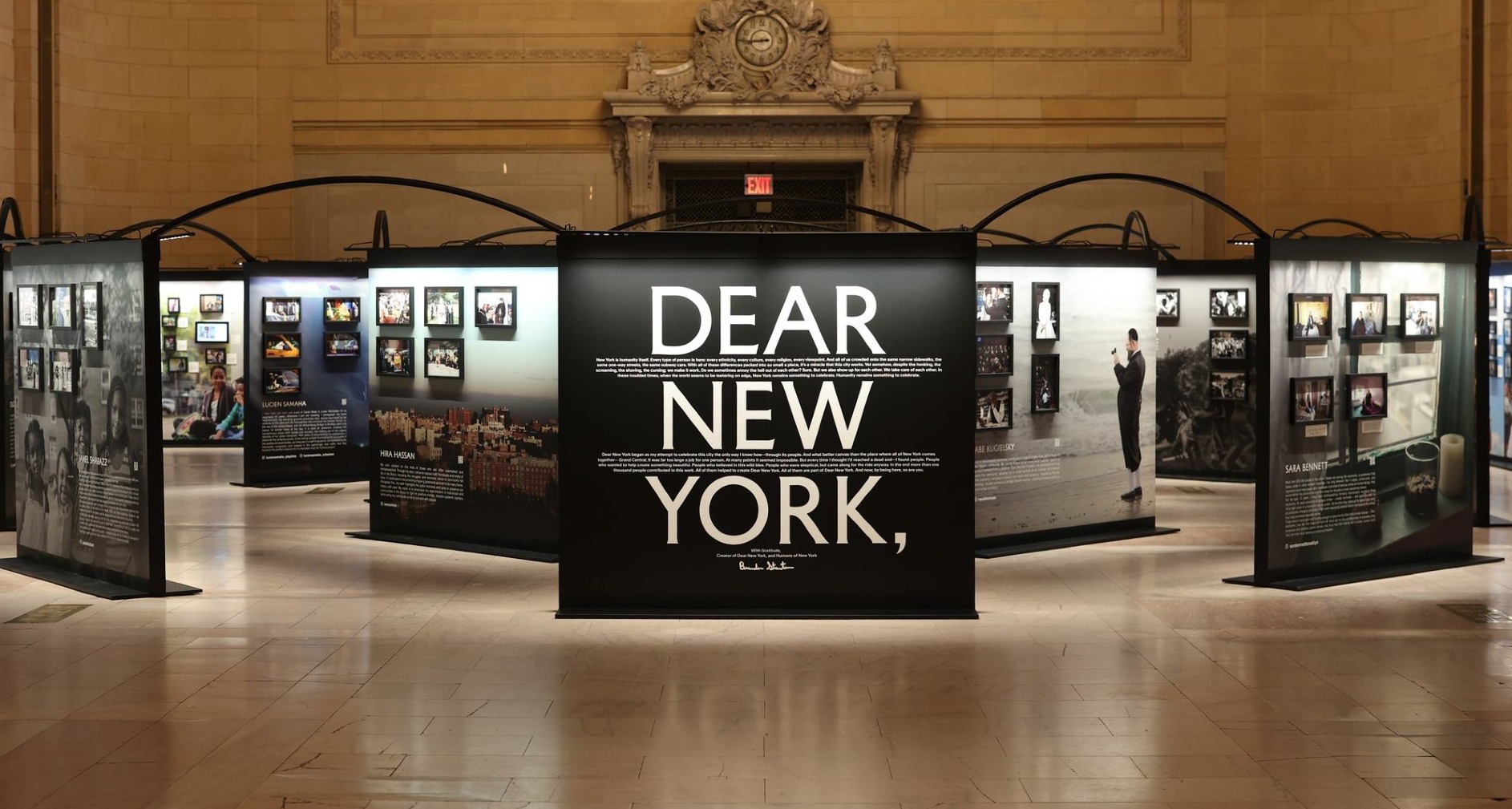 Exposición artística en la estación central de Nueva York