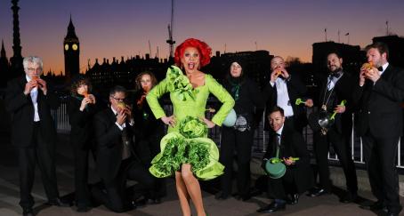 Orquesta de verduras en la campaña de Hello Fresh