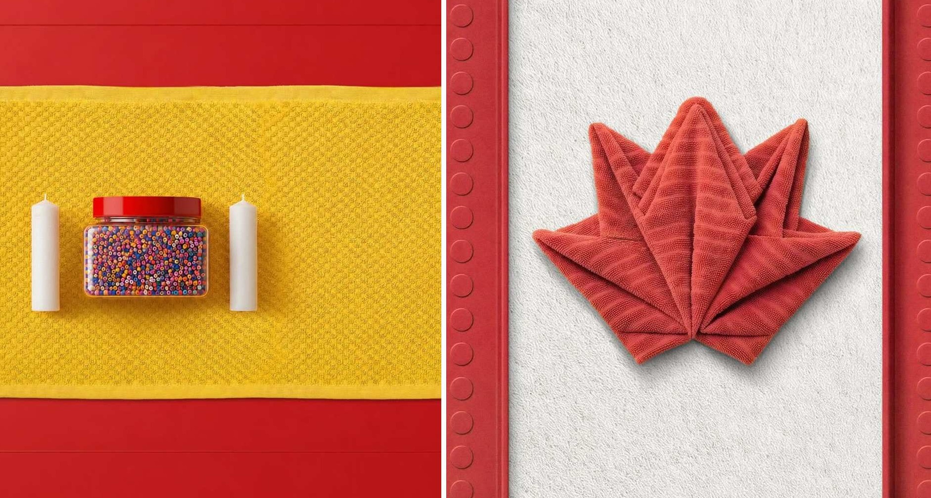 Banderas creadas con productos de Ikea