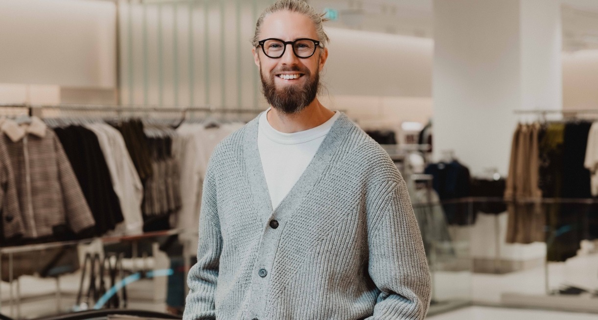 Una imagen de Johan en la flagship de H&M en Gran Vía (Madrid)