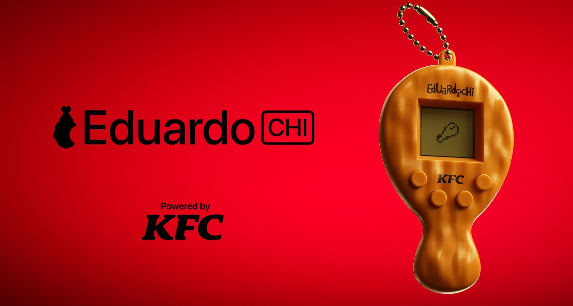 KFC convierte a Eduardo en tamagotchi por Navidad Eduardochi de KFC