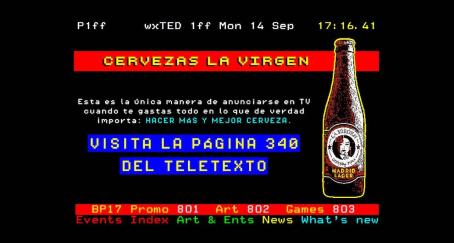 La Virgen cerveza Teletexto