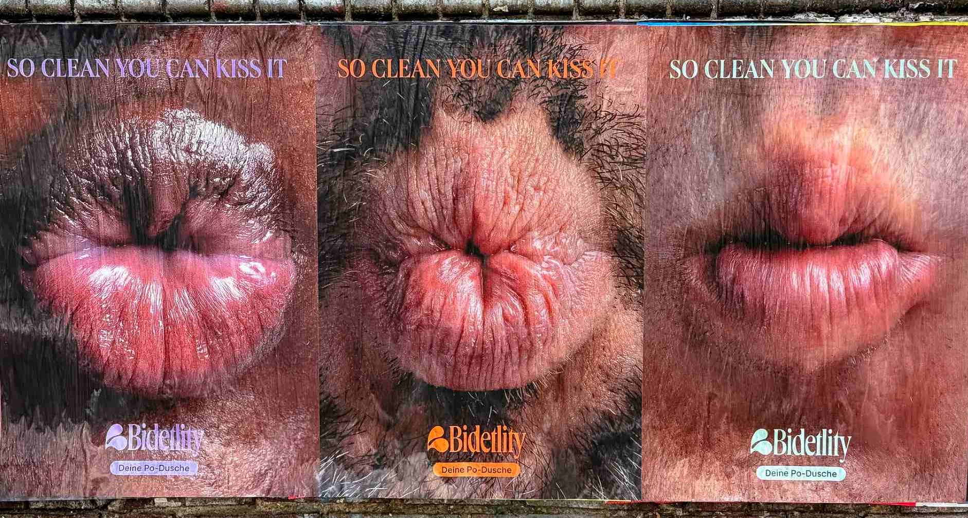 Labios y besos que recuerdan al ano, un recurso creativo atrevido y versátil