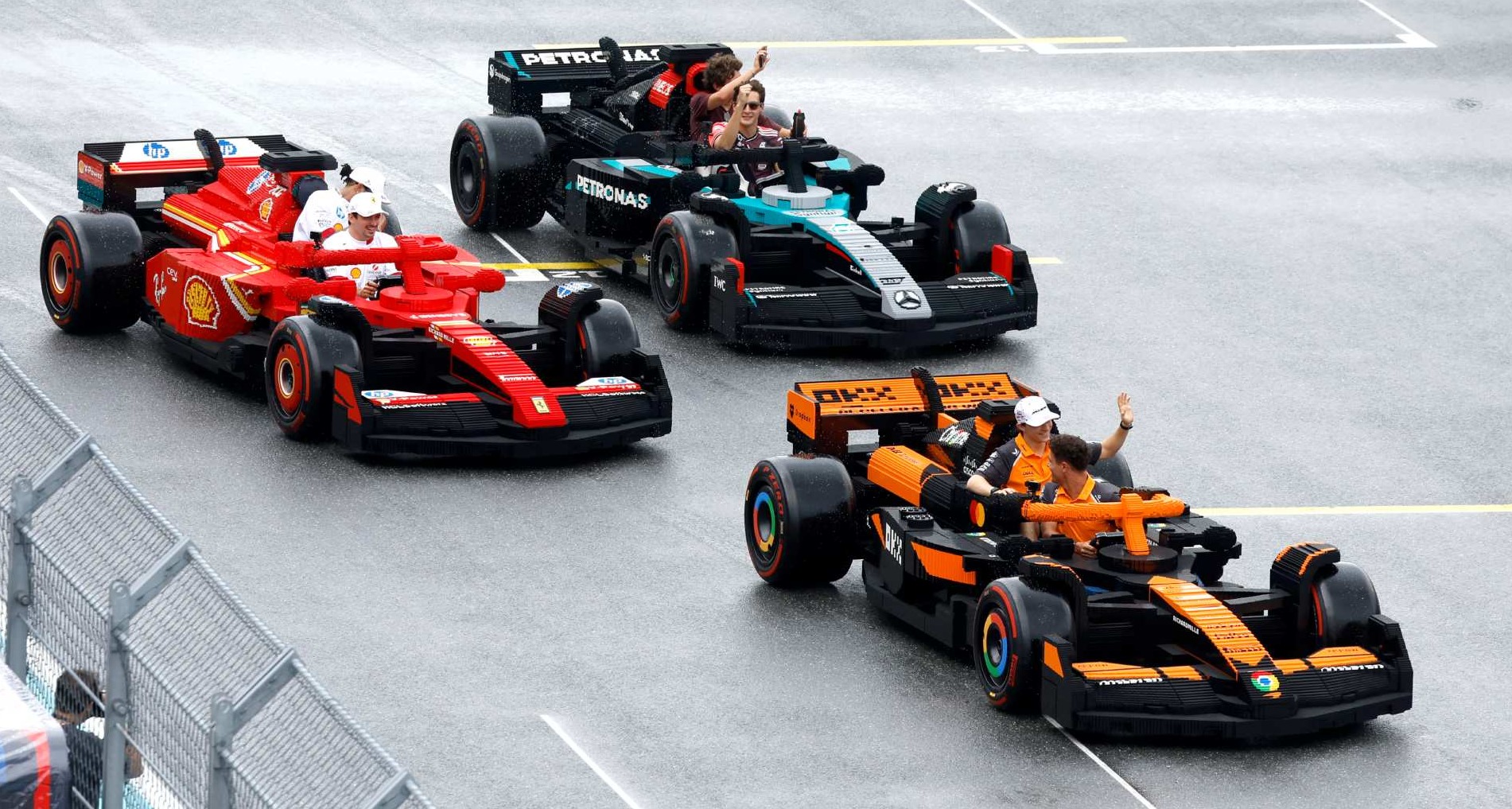 Réplicas de Lego a tamaño real de coches de Fórmula 1