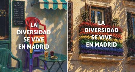 Carteles del Ayuntamiento de Madrid para el Orgullo