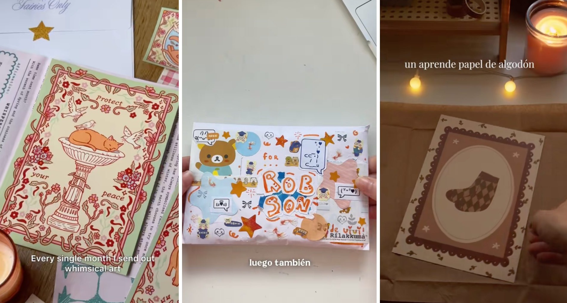 Postales y cartas ilustradas