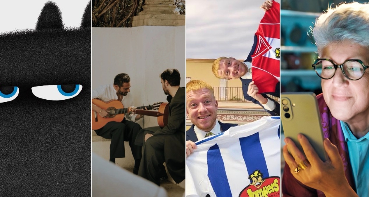 Una composición con cuatro imágenes representativas de las campañas de estas marcas