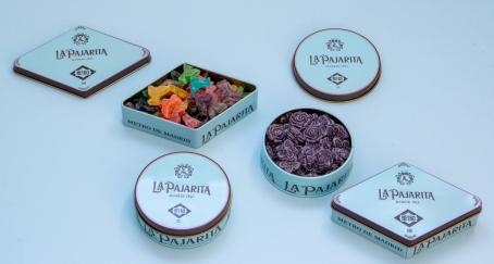 Caramelos de la colaboración entre Metro de Madrid y La Pajarita