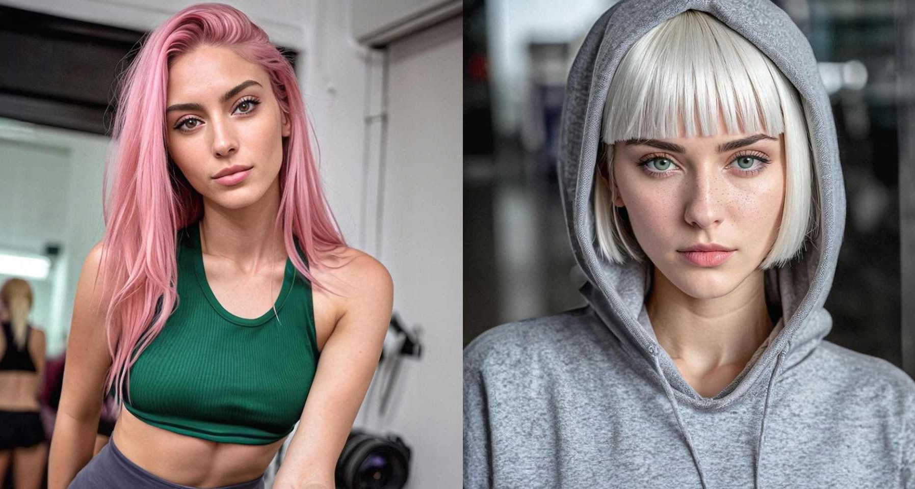 Las modelos artificiales Aitana López y Maia Lima