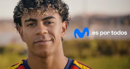 Lamine Yamal en un anuncio de Movistar