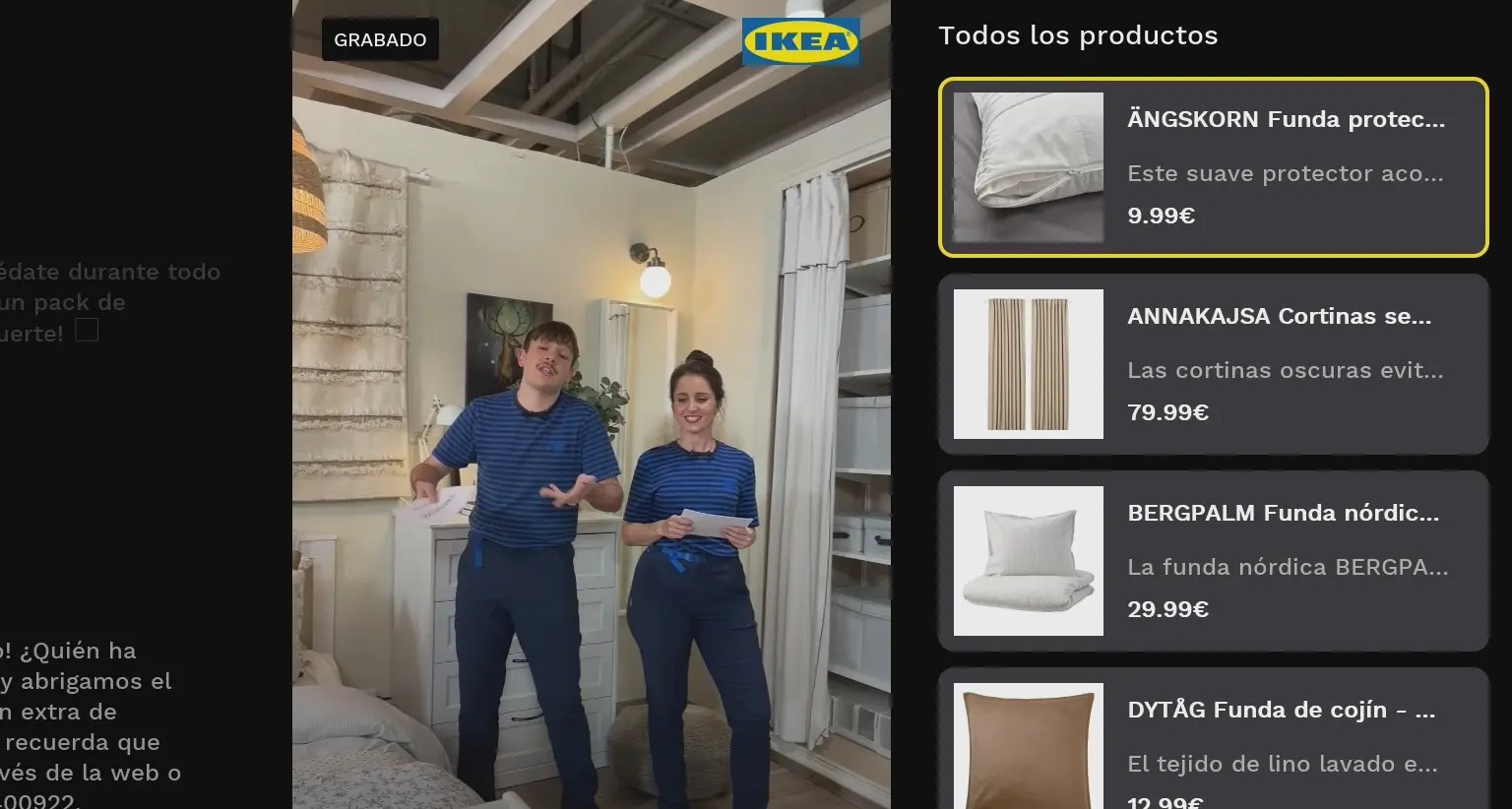 ‘Ikea en directo’, la experiencia de live shopping de Ikea, se integra en Movistar Plus+