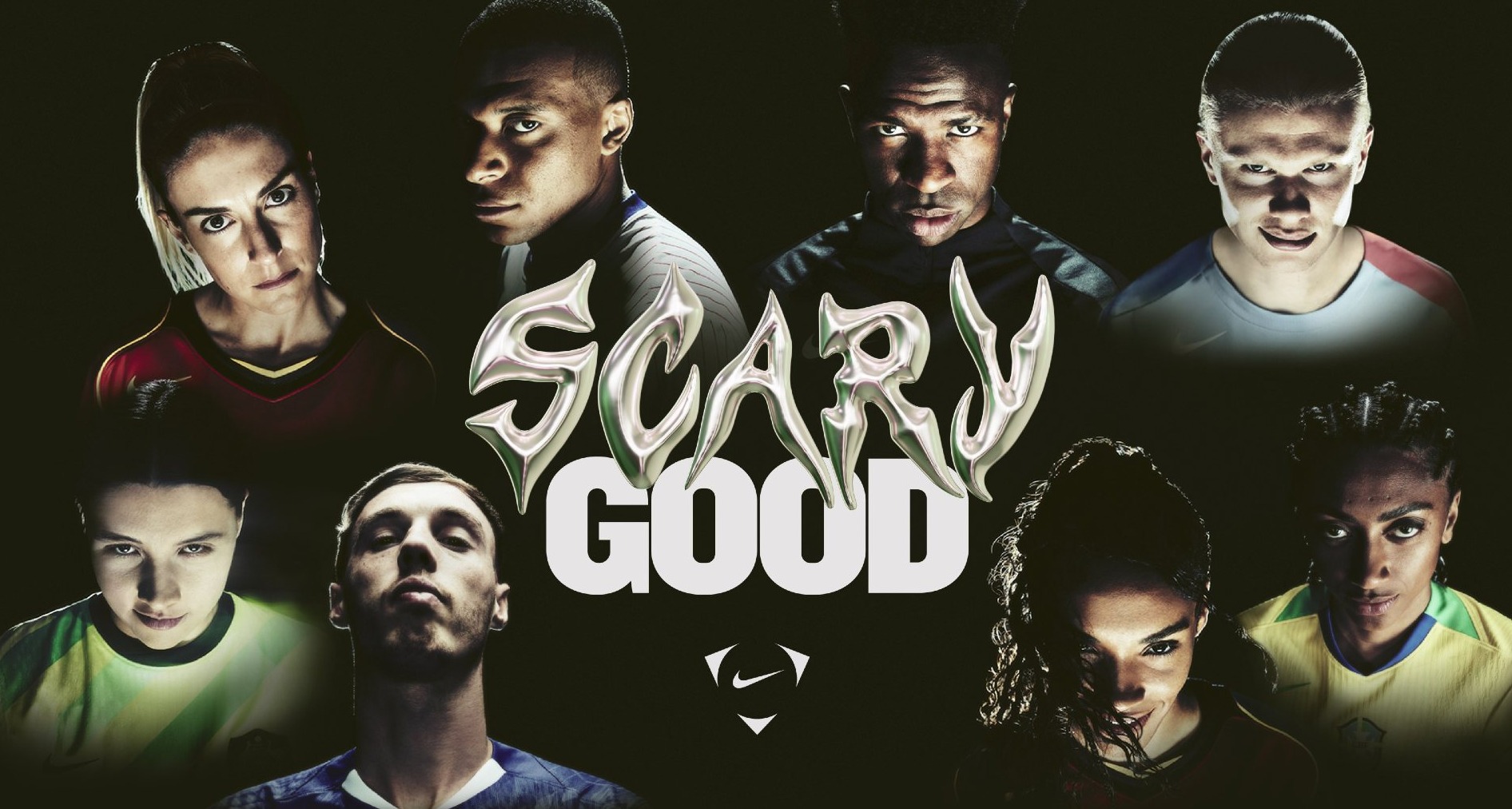 Imagen de la campaña Scary good, de Nike Football