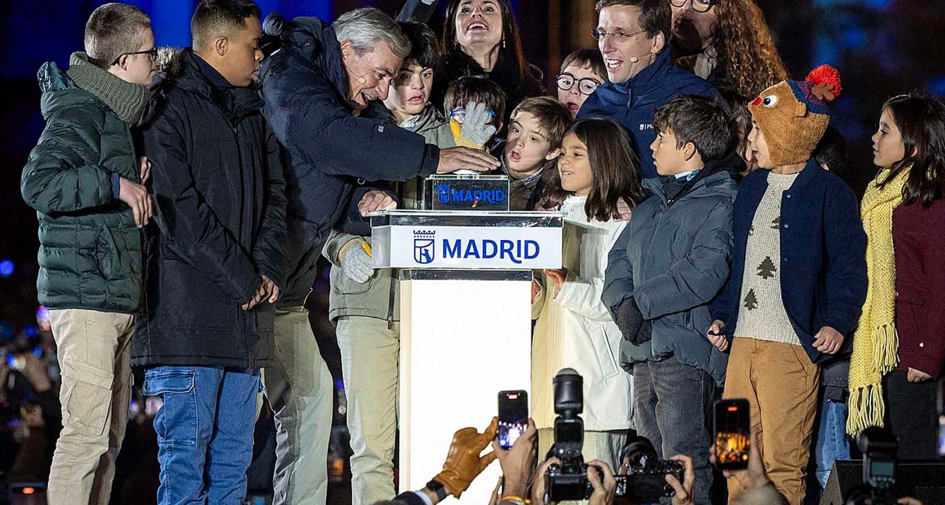 Acto de encendido de luces de Navidad en Madrid 2025
