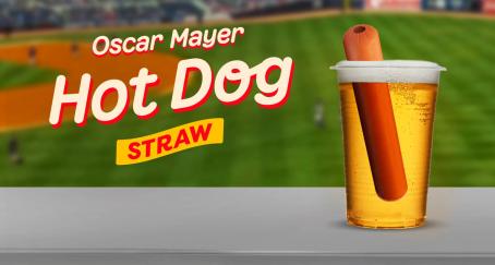 Una pajita con forma de perrito caliente: Oscar Mayer celebra el primer aniversario de un fenómeno viral Oscar Mayer pajita salchicha