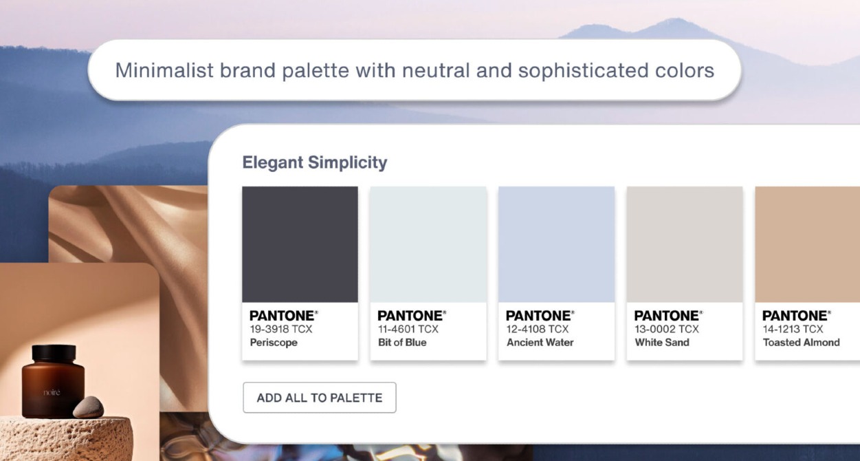 El prompt de una paleta de colores