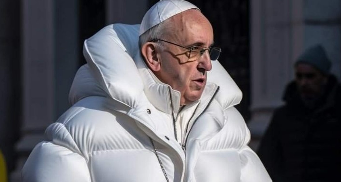 Imagen del Papa Francisco creada con inteligencia artificial