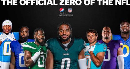 La NFL permitirá lucir el número cero en las camisetas, y así lo va a aprovechar Pepsi para promocionarse