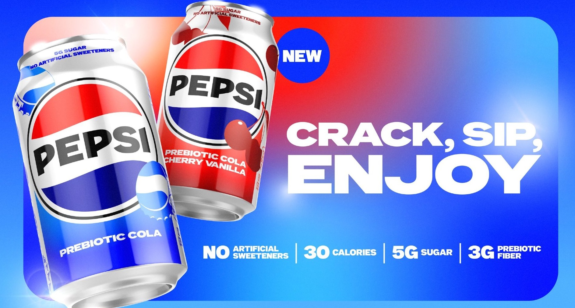 Pepsi busca liderar en el terreno de las bebidas funcionales con una cola prebiótica Versión prebiótica de Pepsi