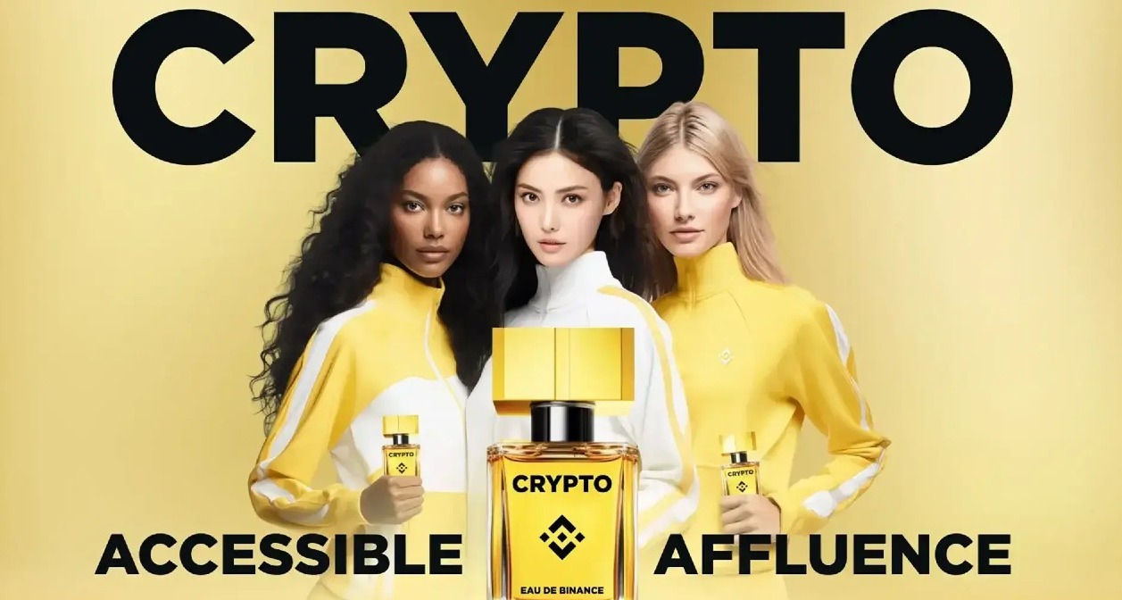 imagen promocional del perfume con tres chicas