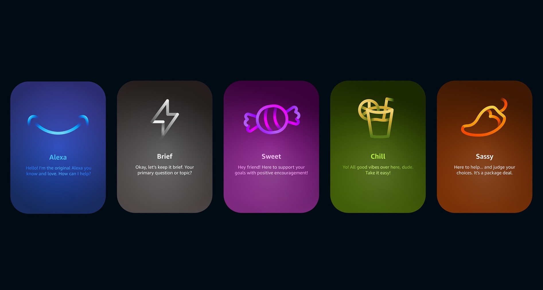 Personalidades de Alexa