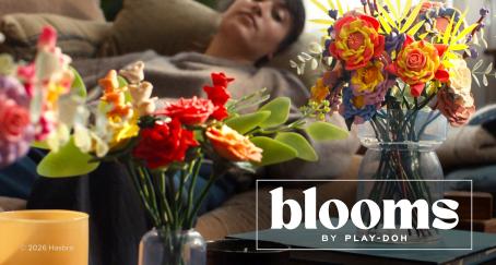 Flores de plastilina Play-Doh
