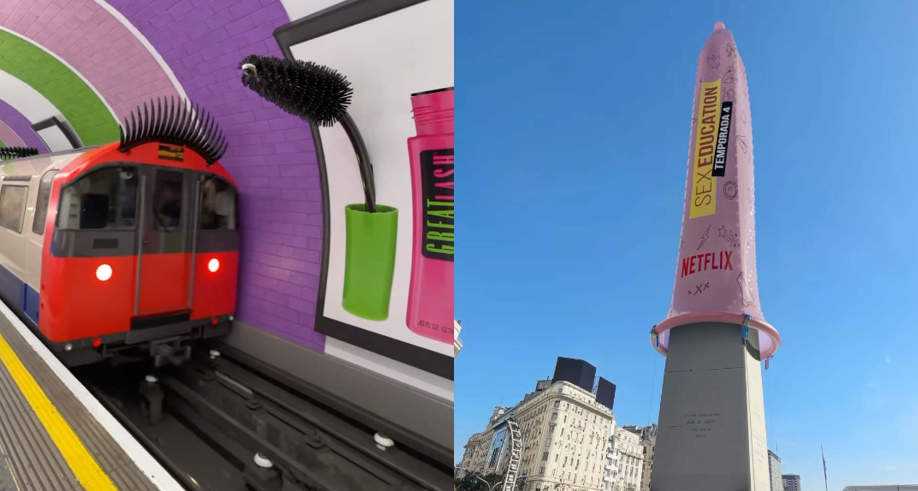 El obelisco de Netflix y otros ejemplos de publicidad exterior simulada. Hablamos con uno de los artistas detrás de esta tendencia Imágenes 3D de supuestas acciones de marketing generadas por ordenador