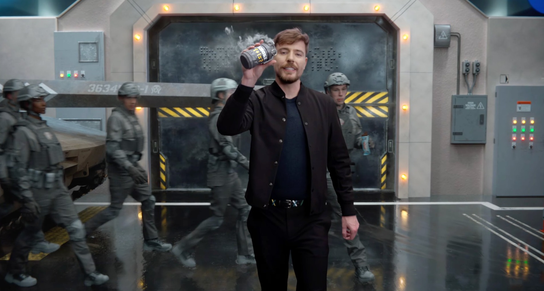 Mr.Beast en el anuncio de Salesforce