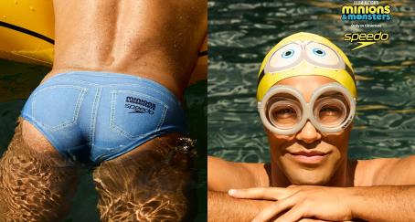 Prendas de Speedo inspirada en los minions