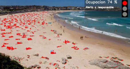Telefónica desarrolla un sistema de control de aforo en las playas