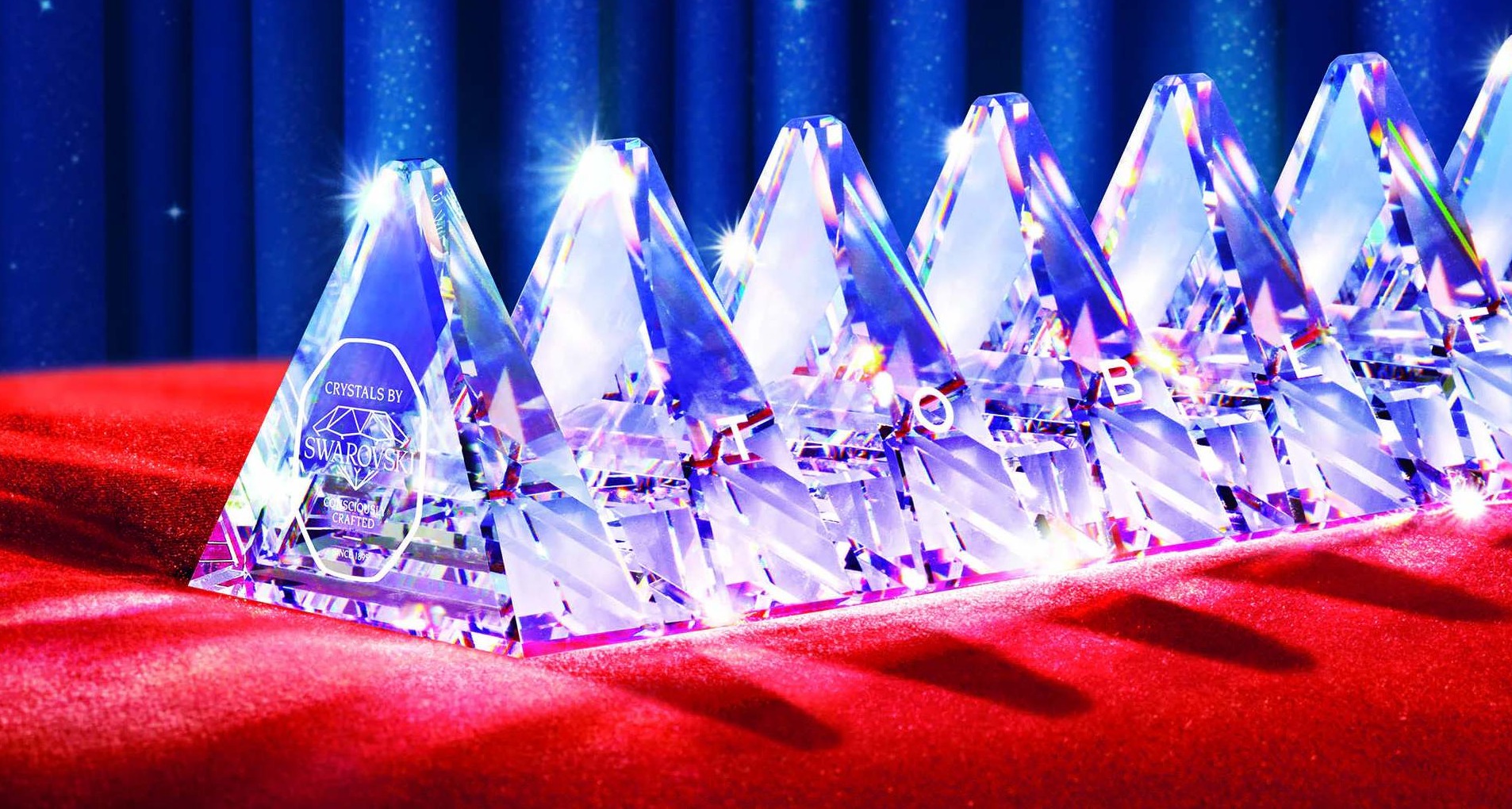 Tableta de Toblerone de cristal de Swarovski