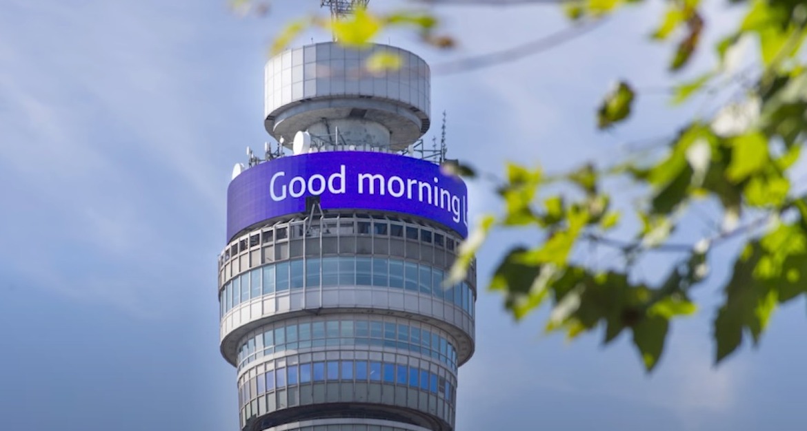imagen de la cumbre de la torre BT en Londres