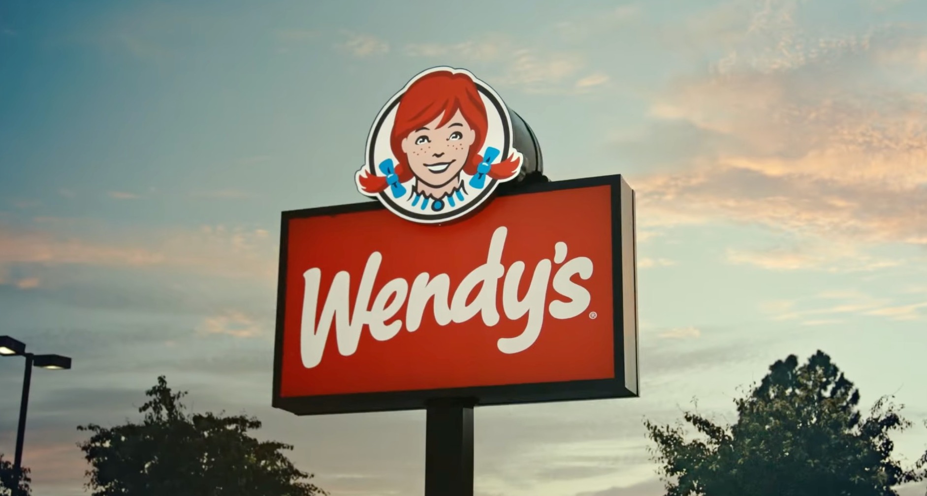 Cartel de la hamburguesería Wendy's