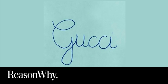 Legítimo Ruina solitario Gucci lanza un llamativo logo escrito a mano