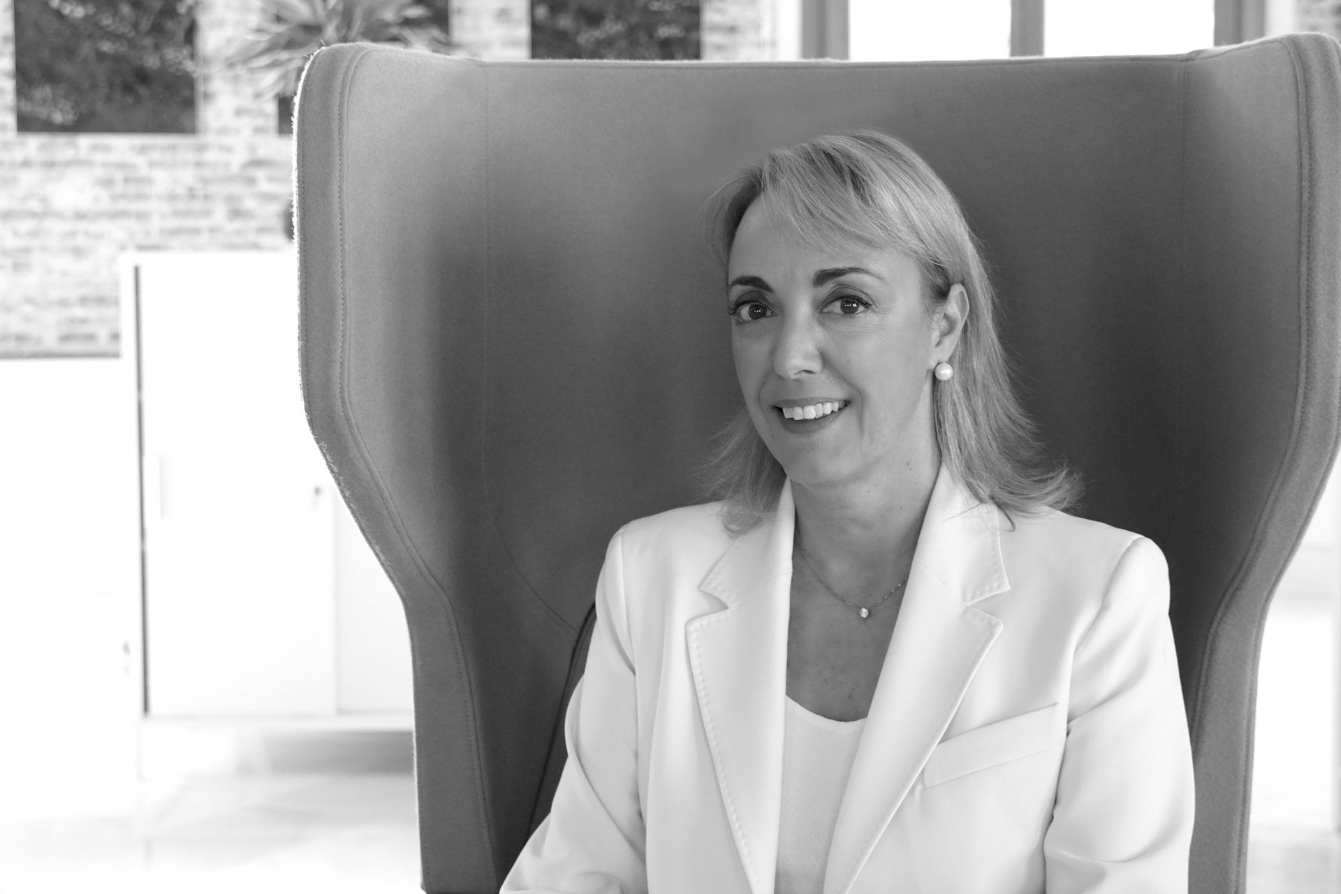 Smile, Shoulder, Black, Black-and-white, Gesture, Style