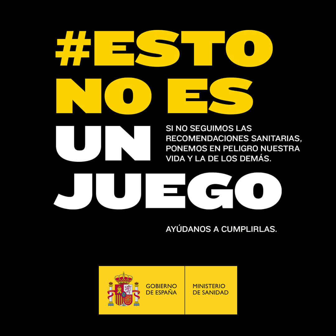 Cartel de la campaña “#EstoNoEsUnJuego”