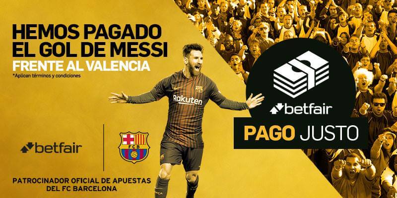 Ejemplo de apuestas en Betfair con Messi