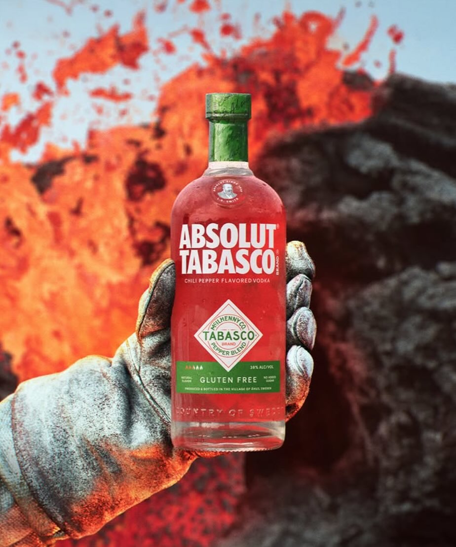 Botella de Absolut Tabasco