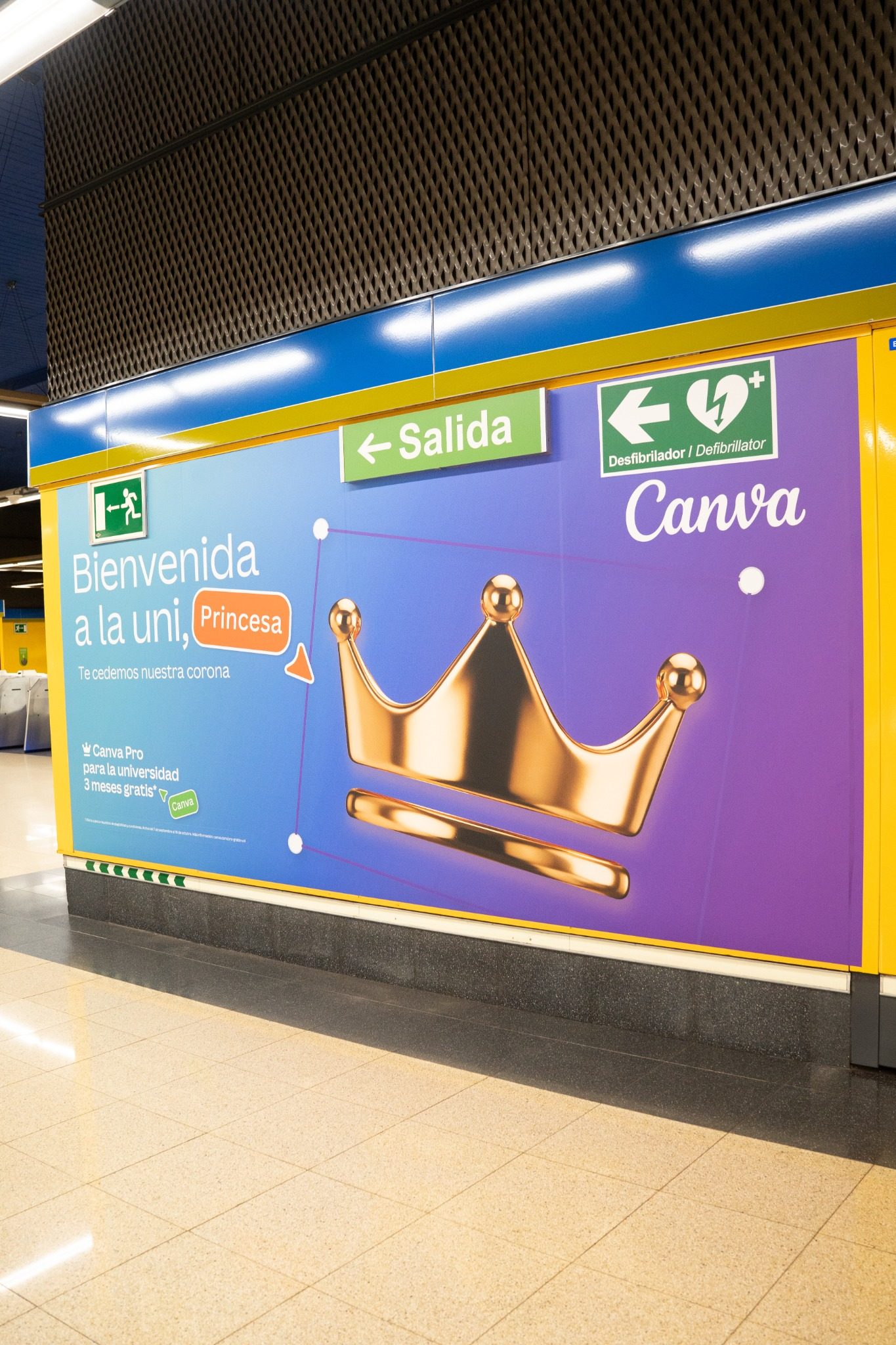 Canva campaña universitaria marquesina Princesa Leonor Universidad Carlos III