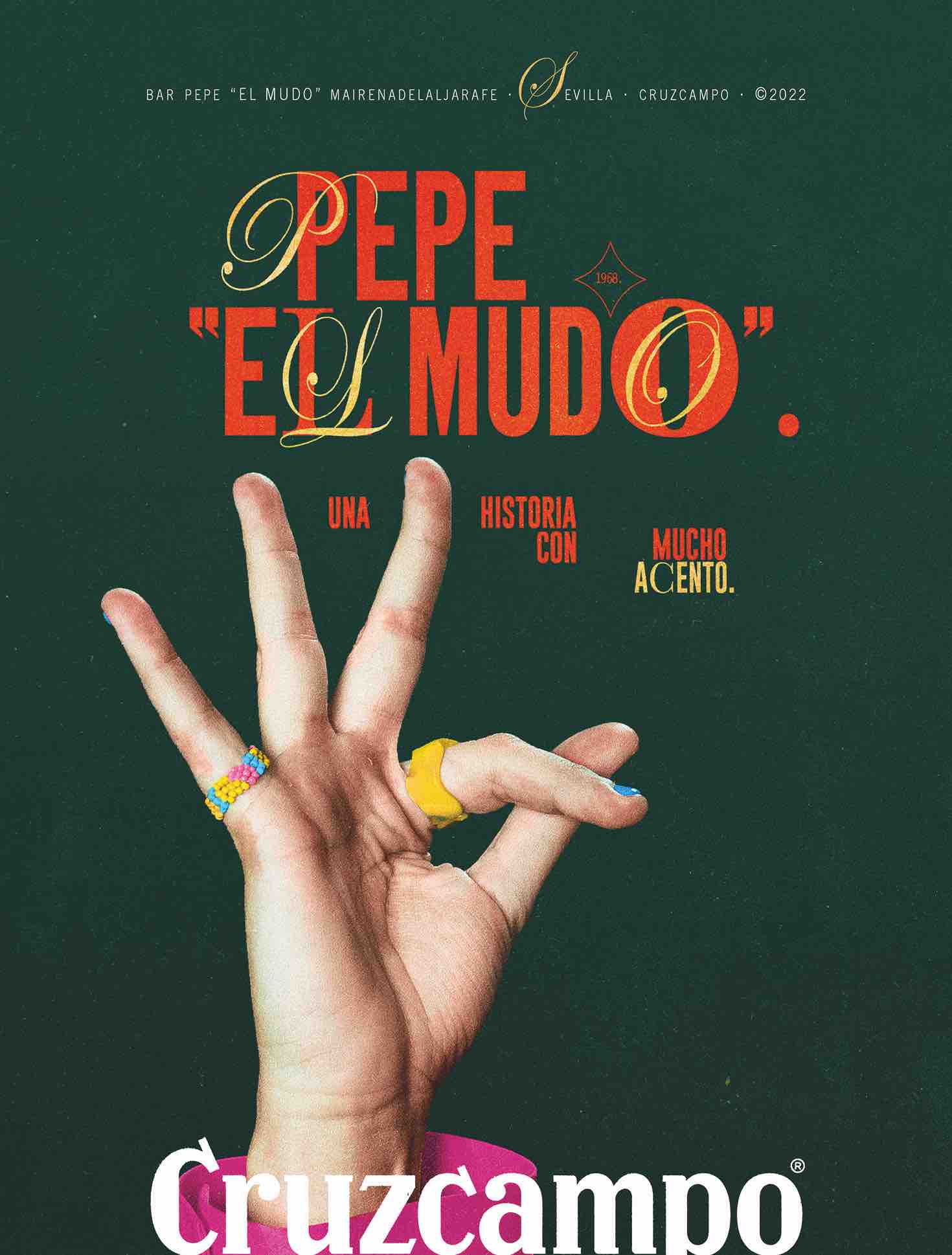 Cartel del cortometraje de Cruzcampo "Pepe El Mudo"