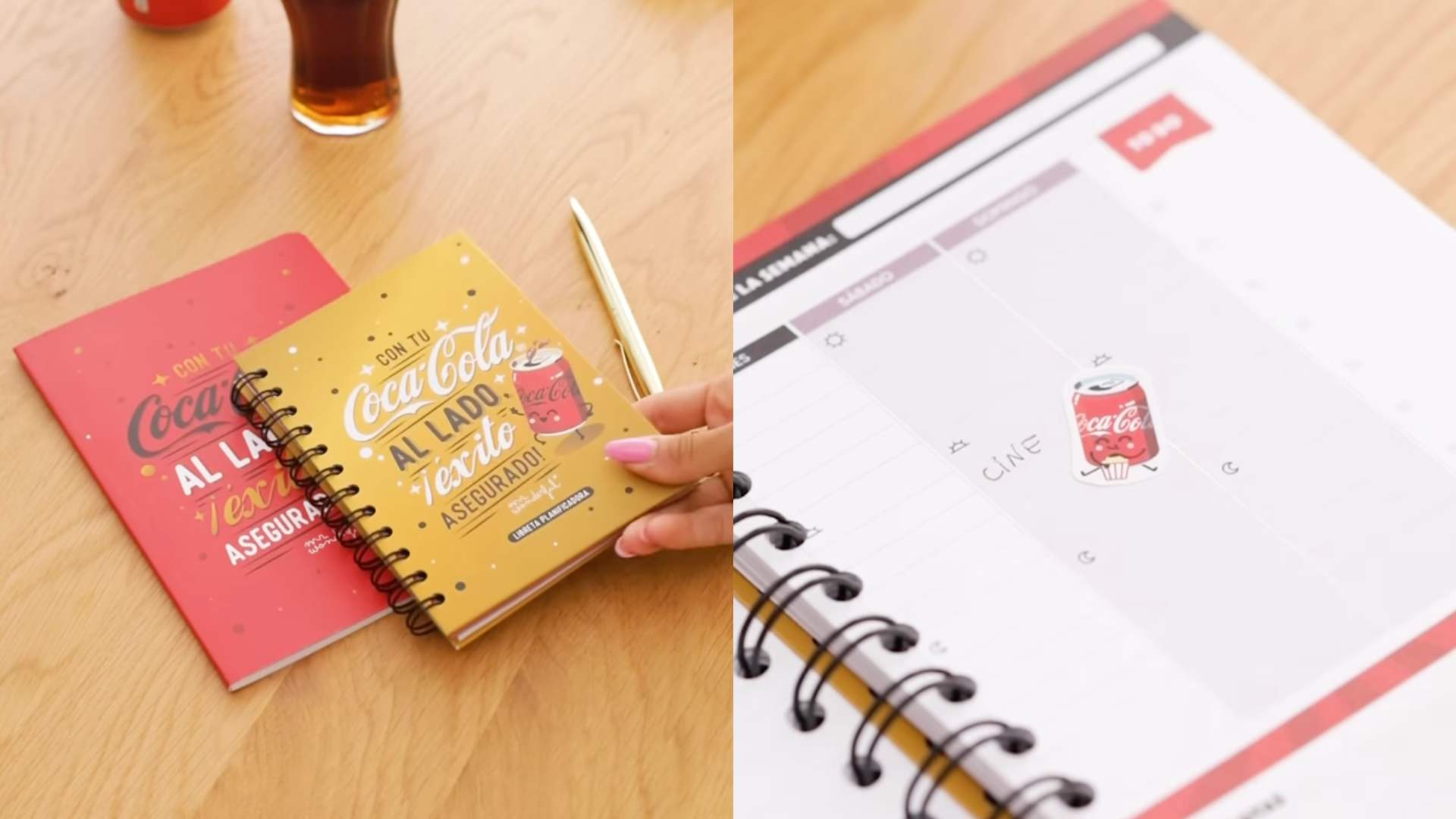 Libretas con “happy vibes”, el cobranding de Coca-Cola y Mr. Wonderful