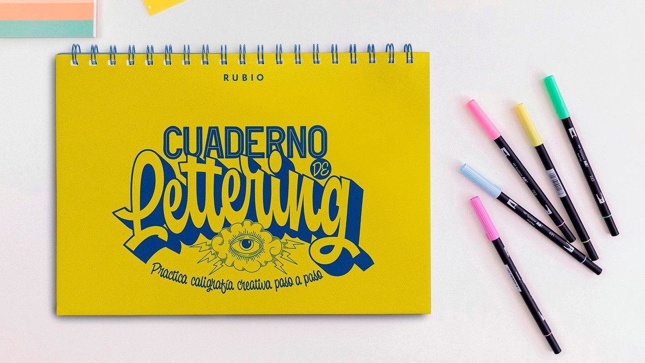 LIBRO MI PRIMER LIBRO DE CALIGRAFIA CREATIVA LETTERING RUBIO