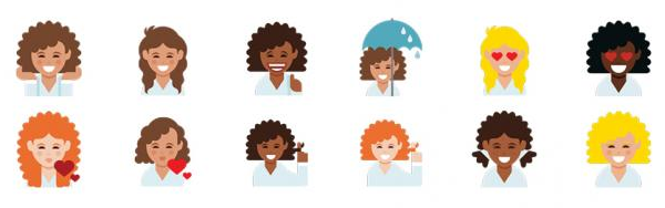 emojis-dove-pelo-rizado