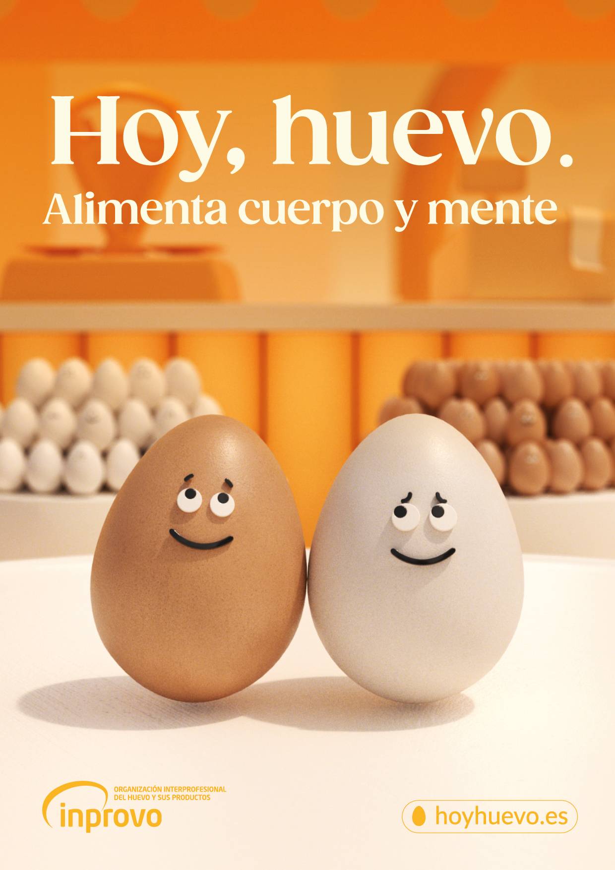 Gráfica de la campaña Hoy, huevo