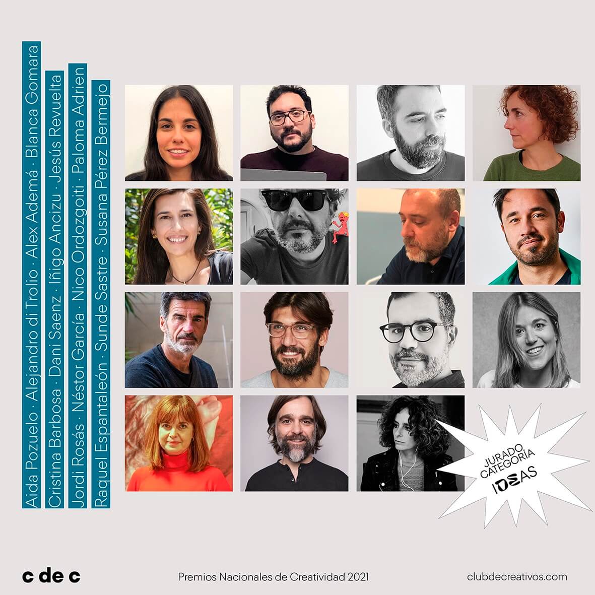 Jurados Ideas - Premios Nacionales de Creatividad 2021