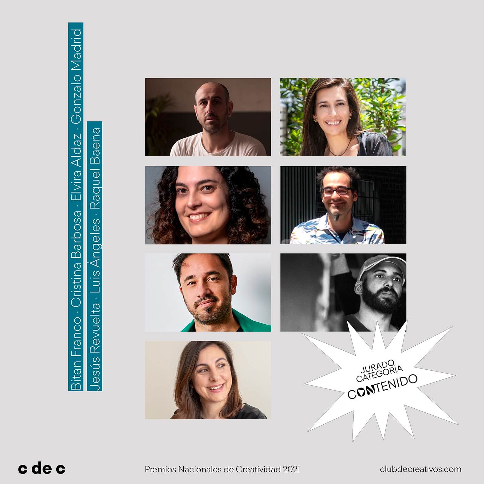 Jurados Contenido - Premios Nacionales de Creatividad 2021