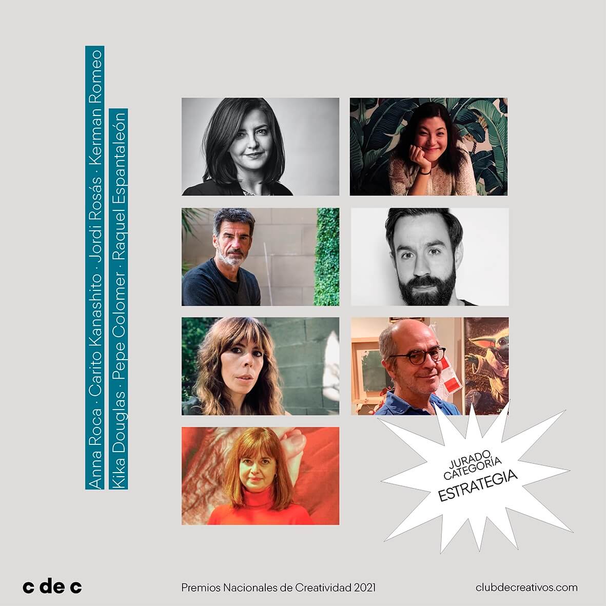 Jurados Estrategia - Premios Nacionales de Creatividad 2021