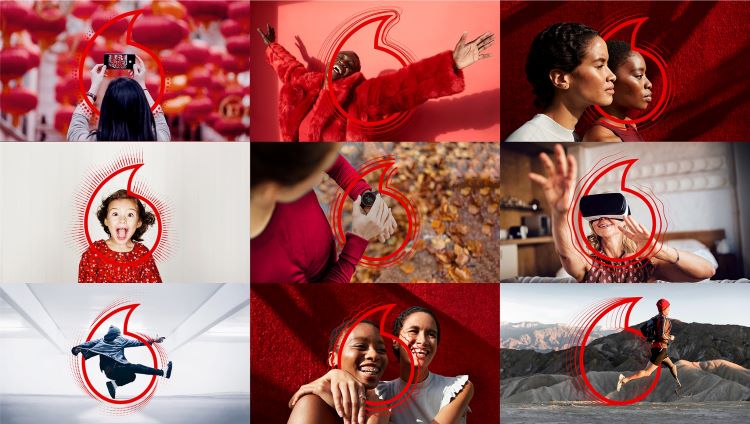 Variaciones del logotipo de Vodafone