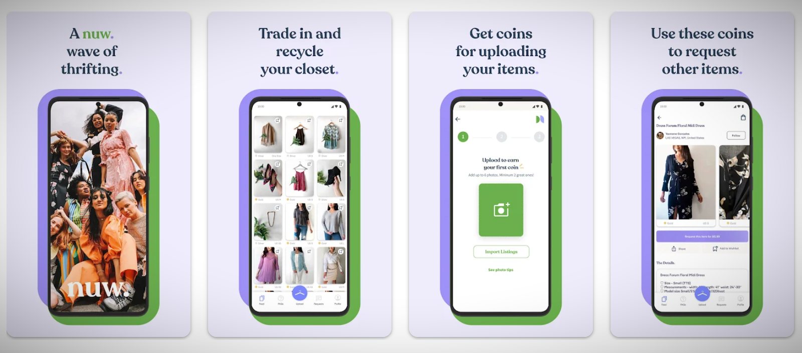 Pantallas que muestran el uso de la app.